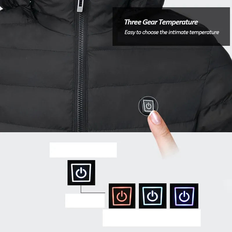 Winter Warm USB Heating Jackets Smart Thermostat