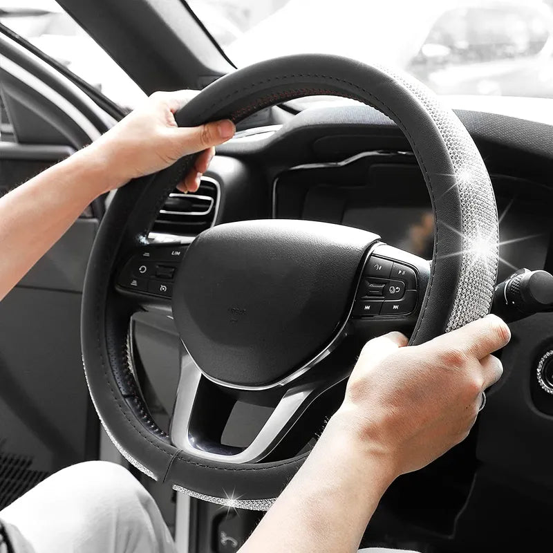 Bling Bling Diamond Car Steering Wheel Cover