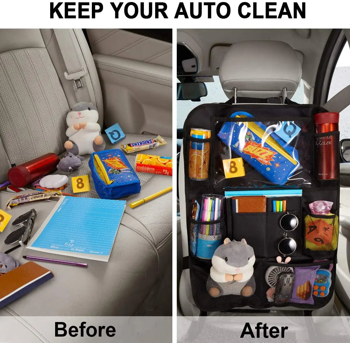 Backseat Bliss Organizer | Kid-Friendly Car Chaos Control
