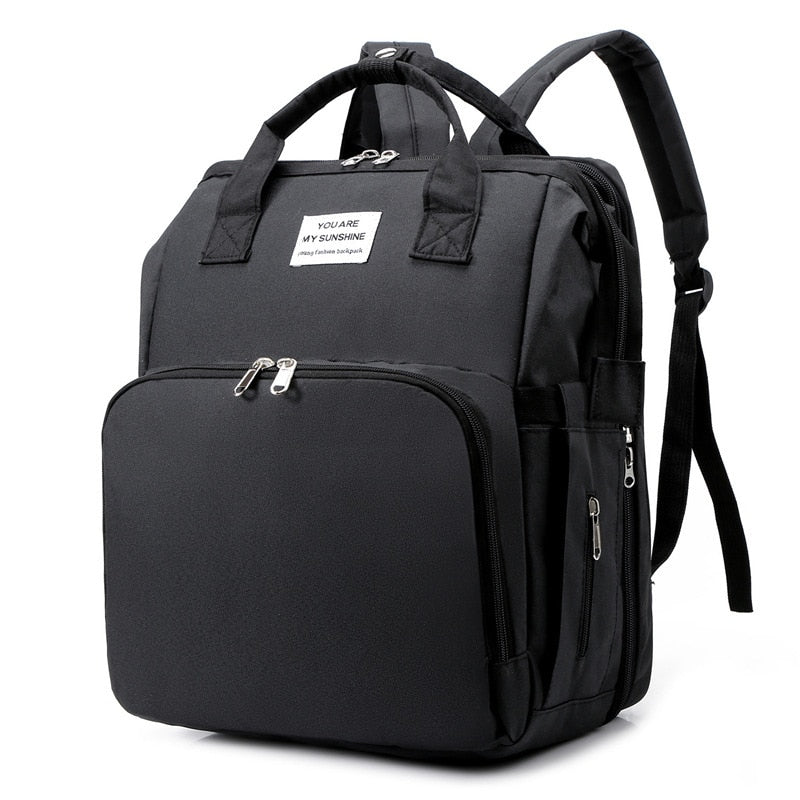 All-in-One Baby Travel Solution - Changing Bag with Crib & Waterproof Pad