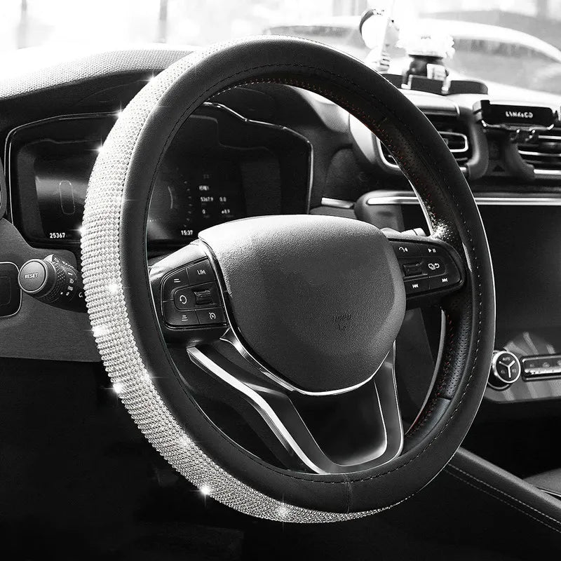 Bling Bling Diamond Car Steering Wheel Cover
