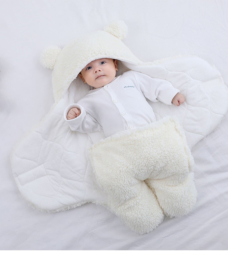Cozy Cocoon -Newborn Baby Sleeping Bag and Wrap Blanket