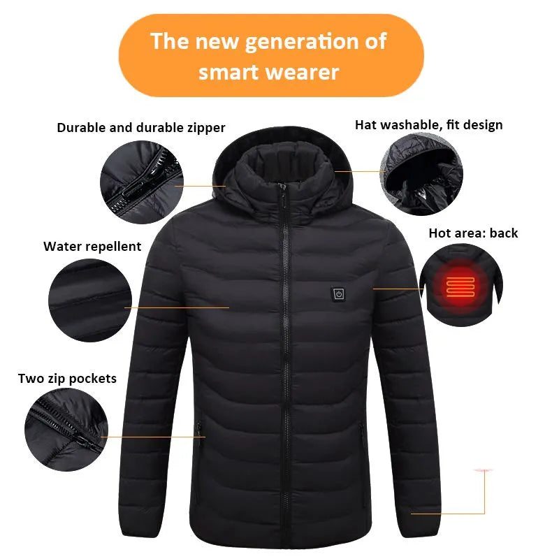 Winter Warm USB Heating Jackets Smart Thermostat