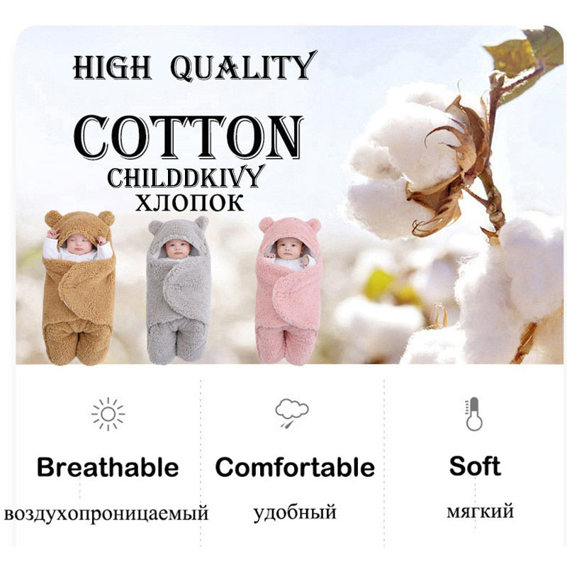 Cozy Cocoon -Newborn Baby Sleeping Bag and Wrap Blanket