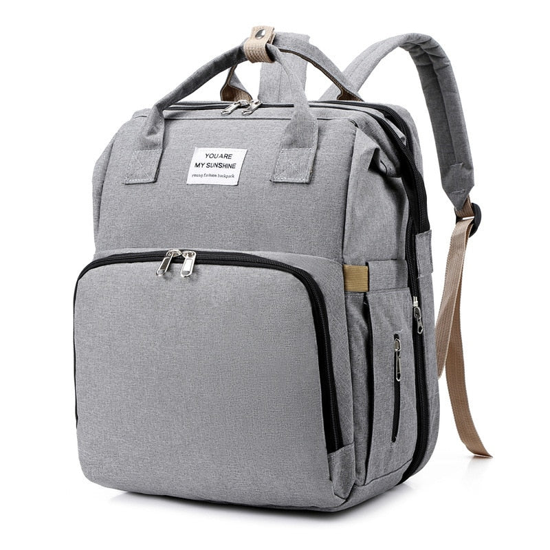All-in-One Baby Travel Solution - Changing Bag with Crib & Waterproof Pad