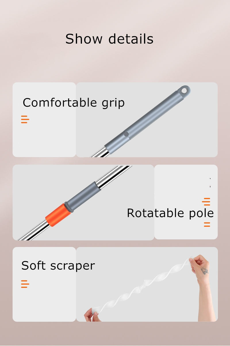 Silicone Scraper Broom Magic  -Wiper Broom