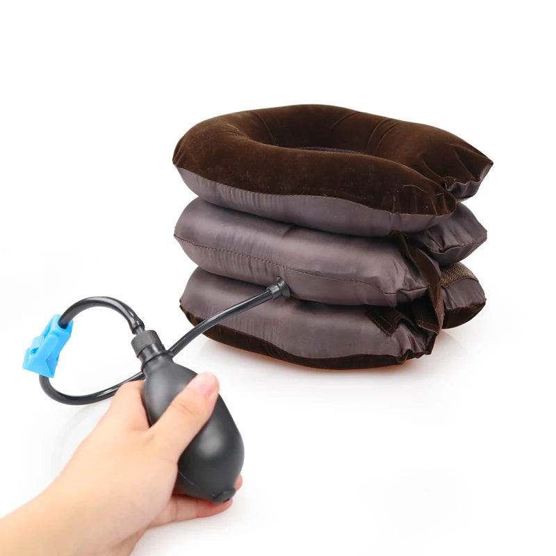 Pillow-Soft Neck Relief | Inflatable Neck Stretcher