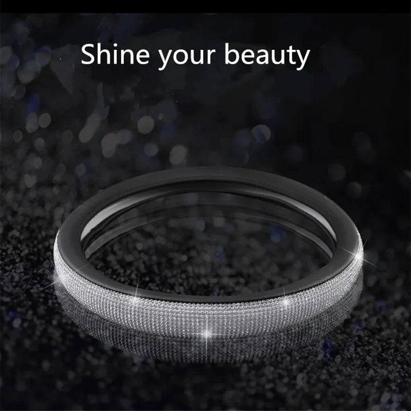 Bling Bling Diamond Car Steering Wheel Cover