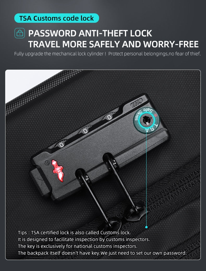 Anti-Theft Waterproof Laptop Backpack-The Ultimate Business Travel Companion