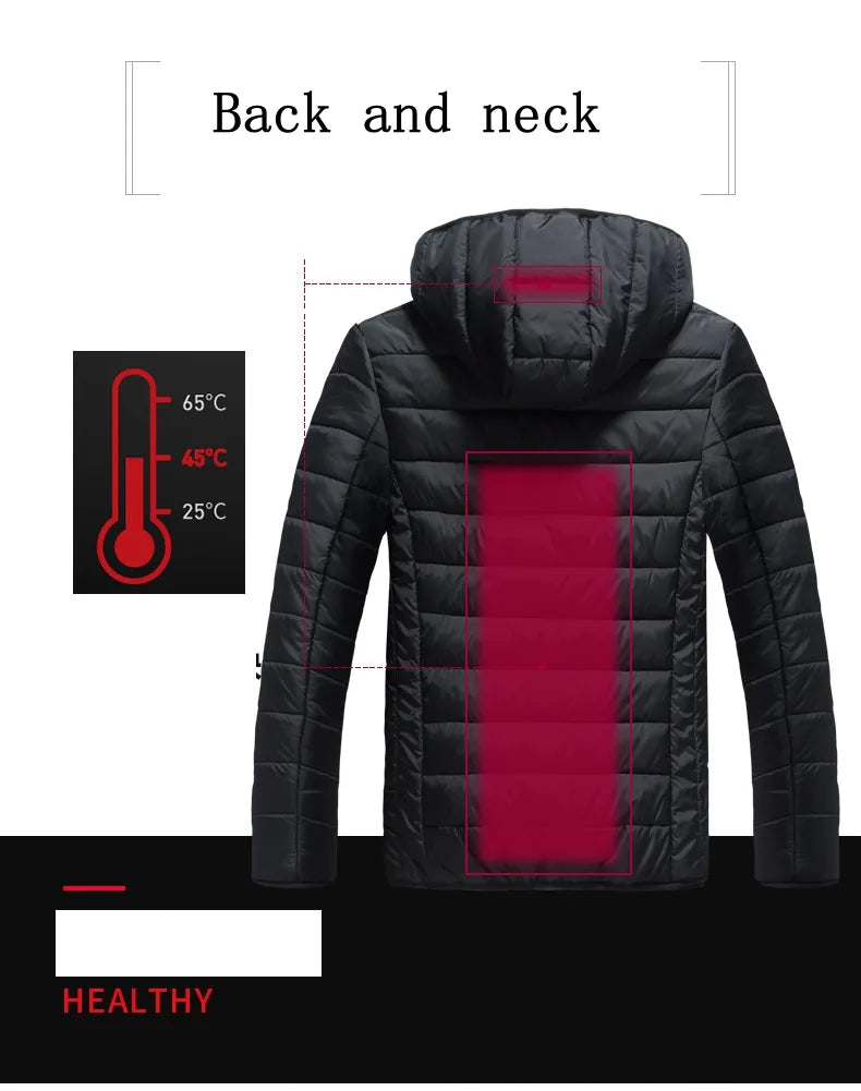 Winter Warm USB Heating Jackets Smart Thermostat