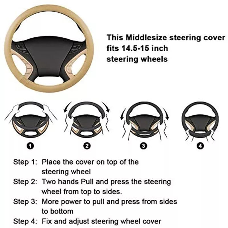 Bling Bling Diamond Car Steering Wheel Cover
