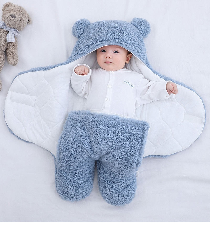 Cozy Cocoon -Newborn Baby Sleeping Bag and Wrap Blanket