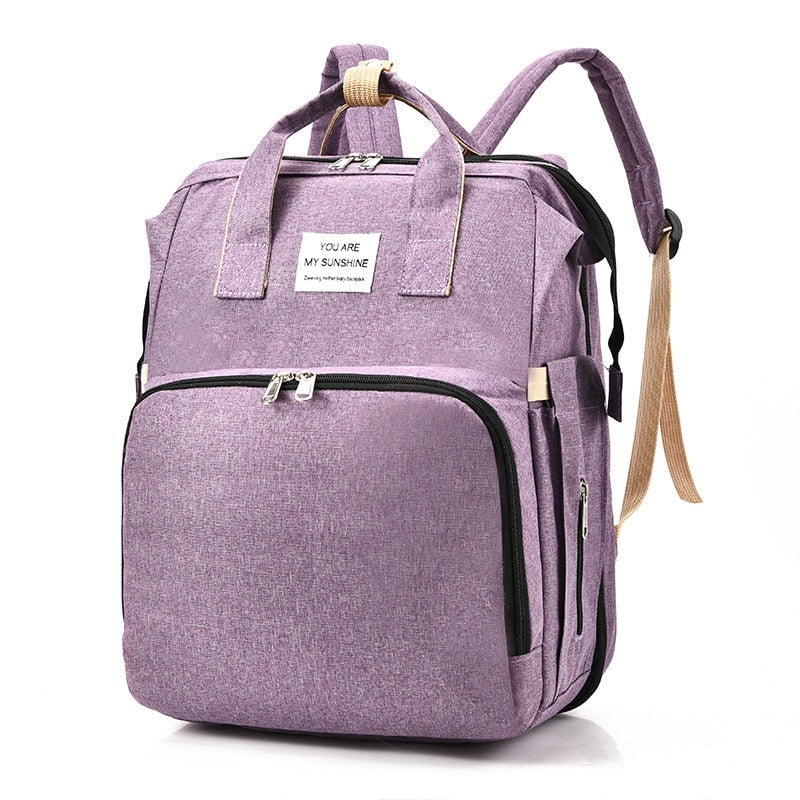 All-in-One Baby Travel Solution - Changing Bag with Crib & Waterproof Pad