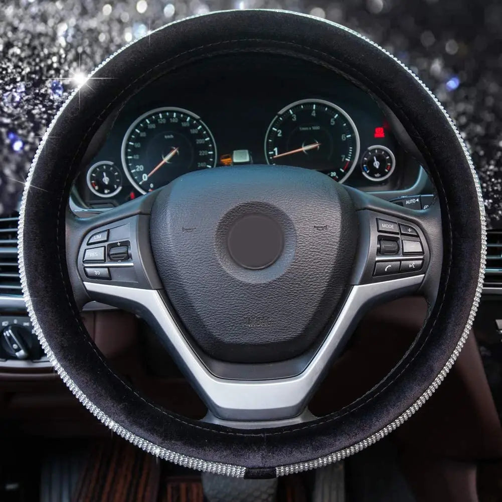 Bling Bling Diamond Car Steering Wheel Cover