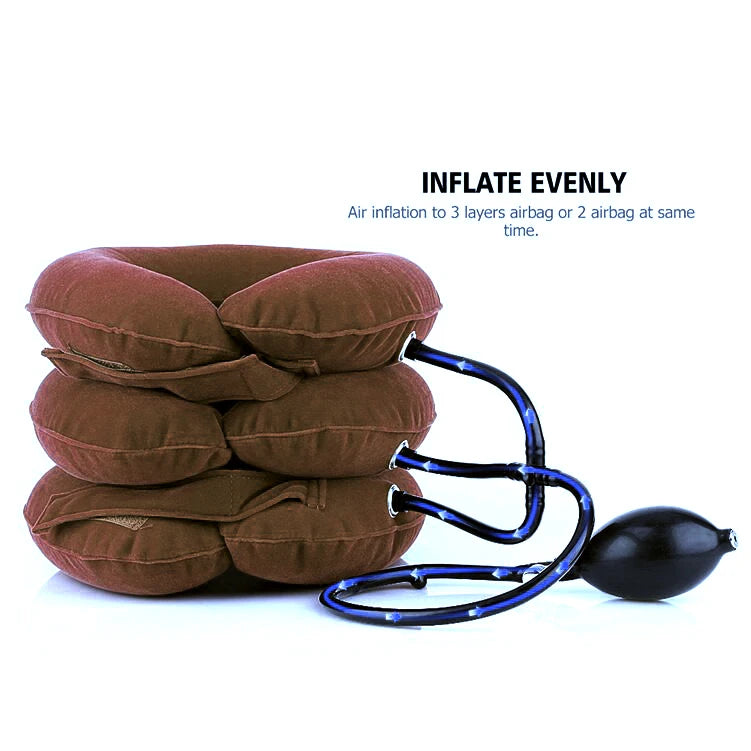 Pillow-Soft Neck Relief | Inflatable Neck Stretcher