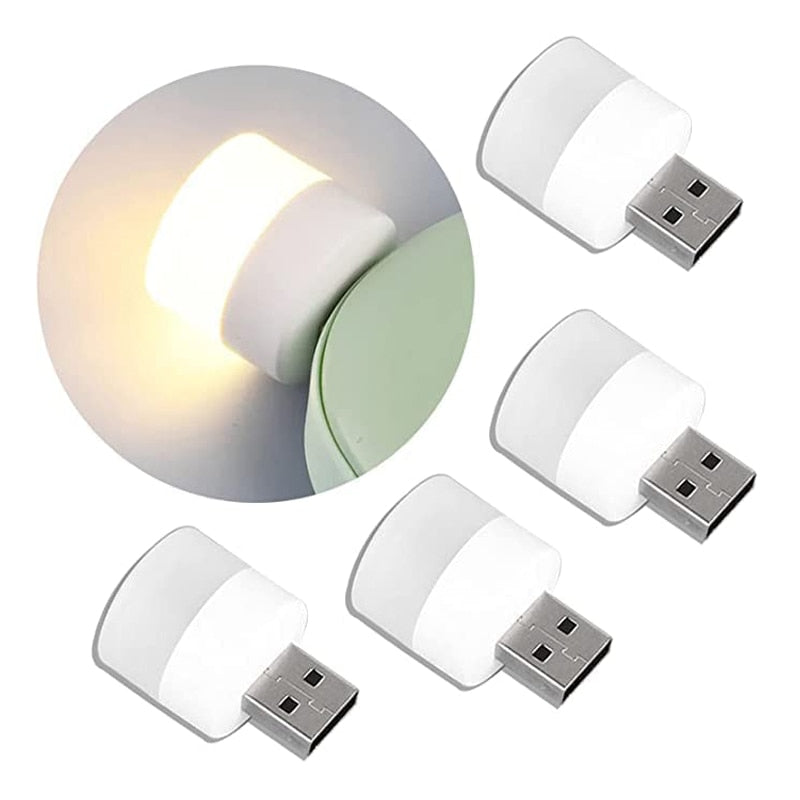 Mini USB Night Light Warm |Book Reading Light USB | 1-10PCS