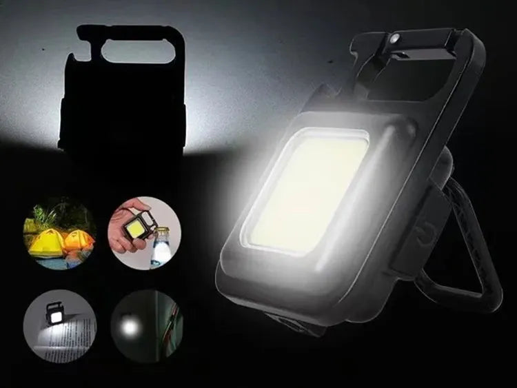 COB Flashlight Mini Portable Keychain Lamp | Portable Camping Light