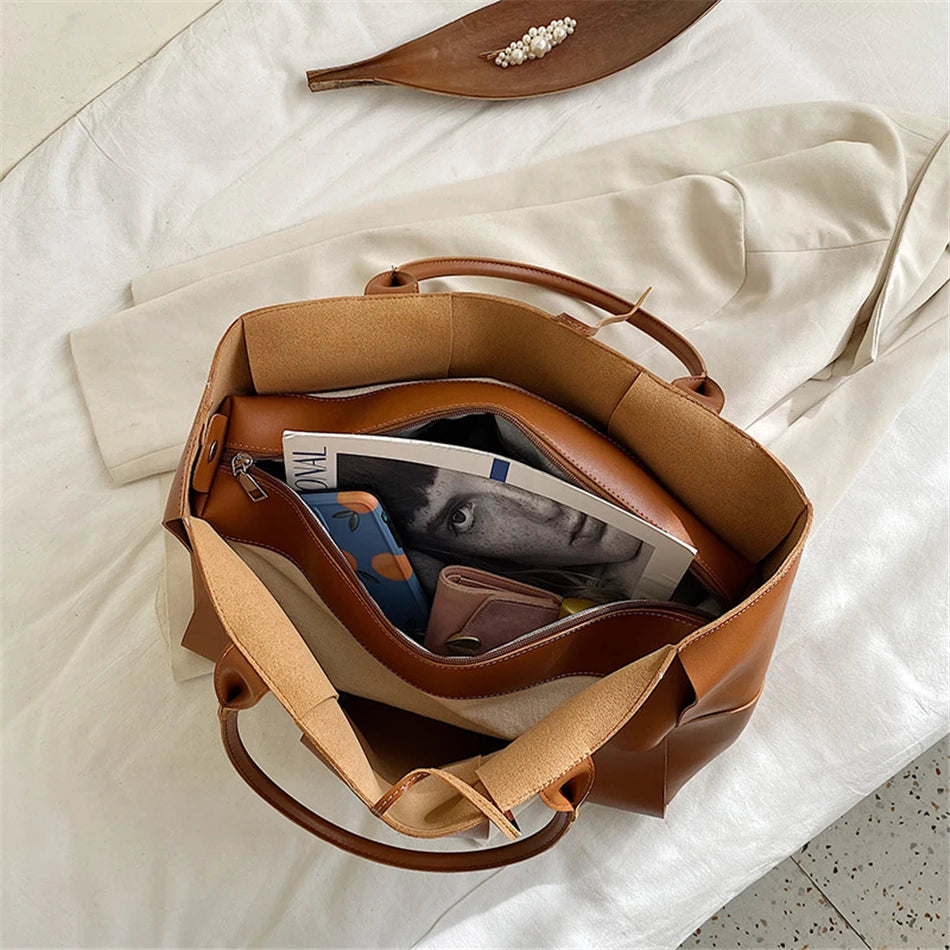 Weave Chic  Luxury Leather Totes for Stylish Women
