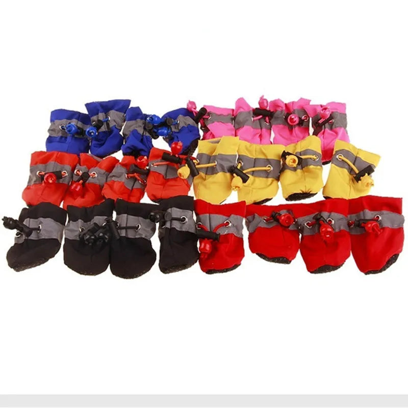 Booties Pet Paw Accessories | 4pcs/set Waterproof Pet Dog Shoes