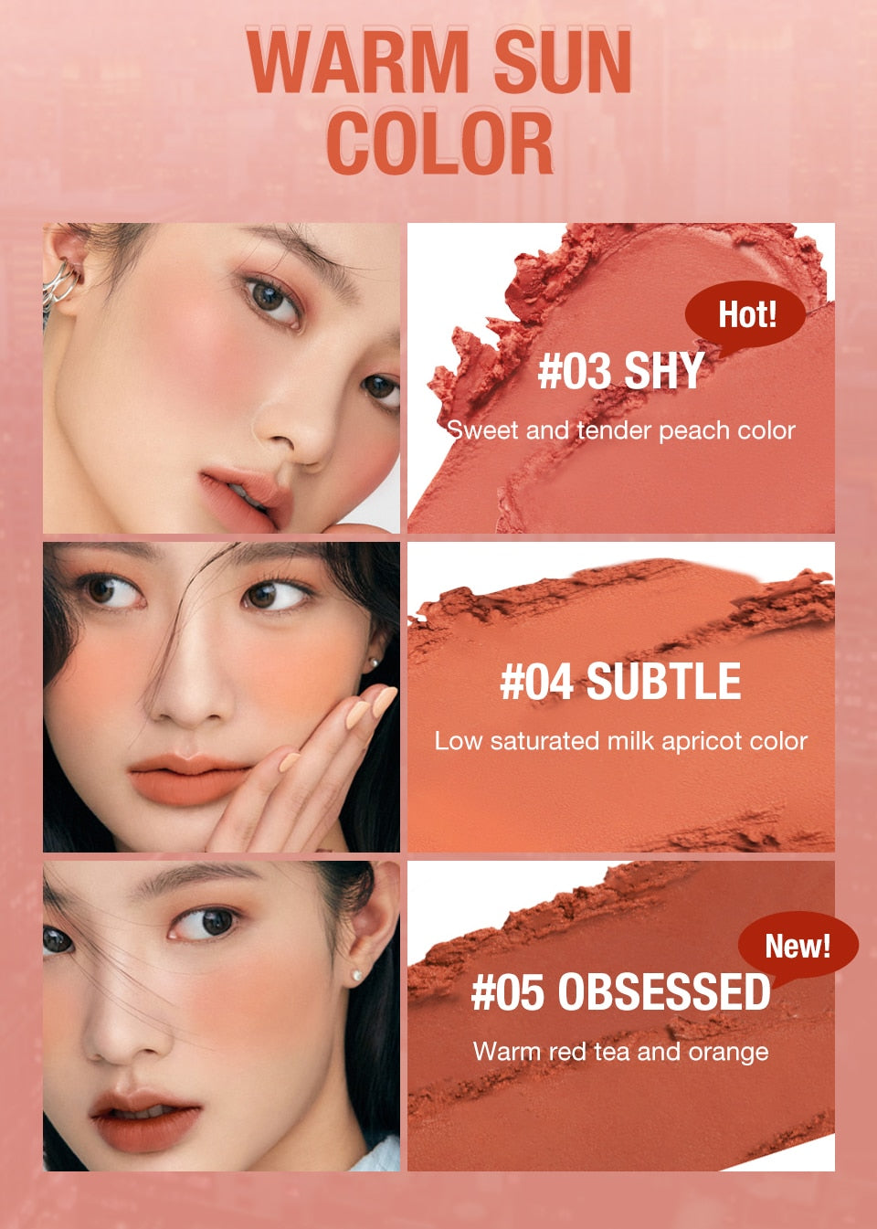 Lipstick Blush Stick 3-in-1 Eyes Cheek and Lip Tint