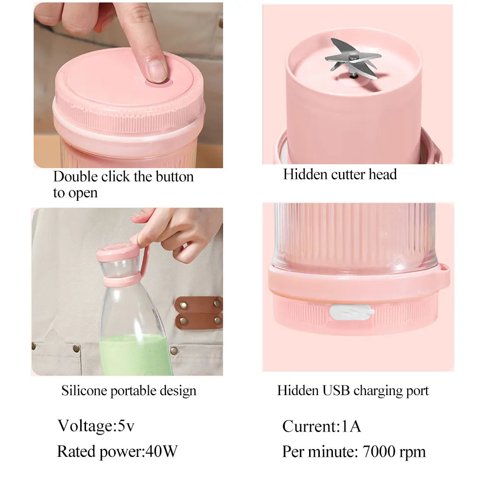 Portable Juice Bottle Mini Fast Electric Blender