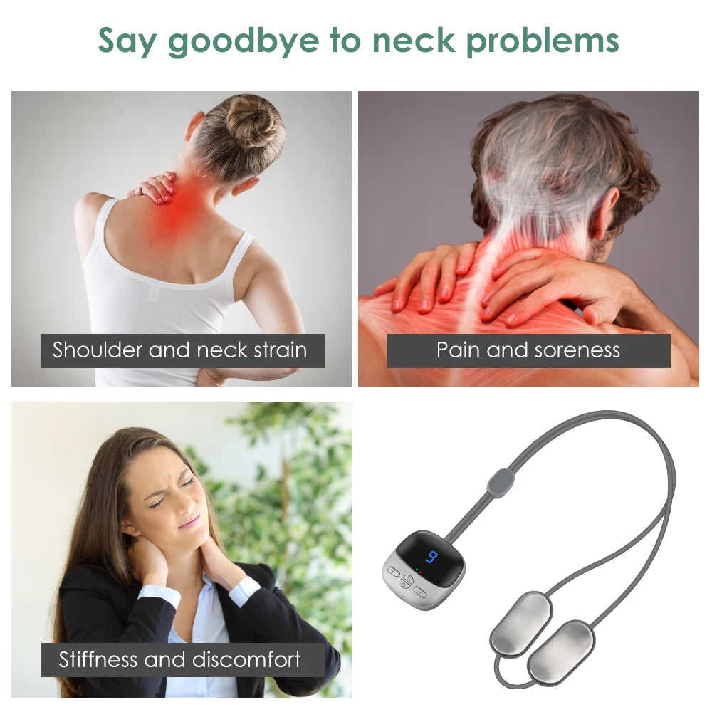 Portable Electric Neck Massager Micro-current Cervical