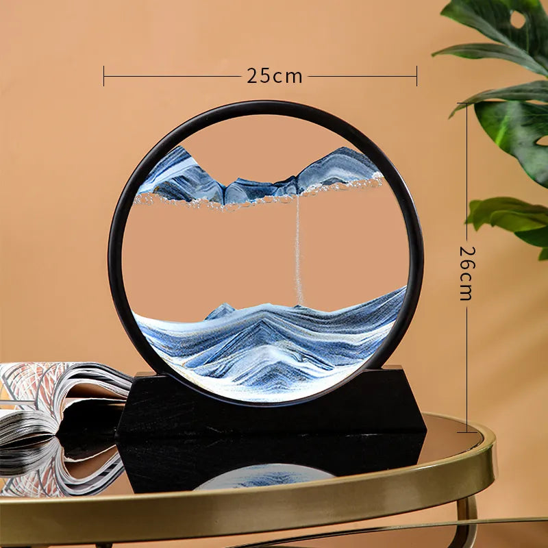 3D Moving Sand Art Picture Round