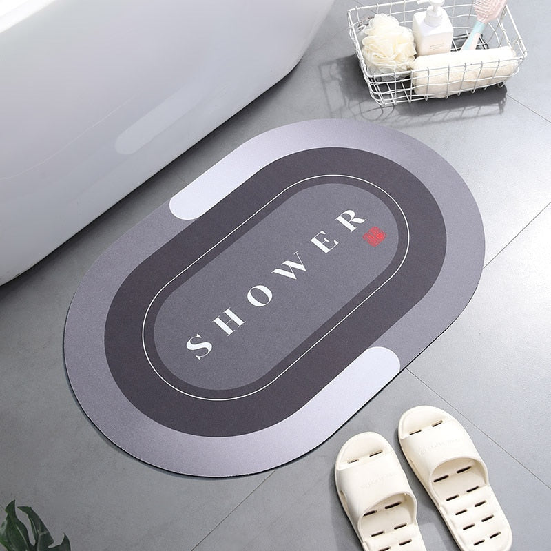 Super Absorbent Shower Bath Mat Bathroom Anti-Slip