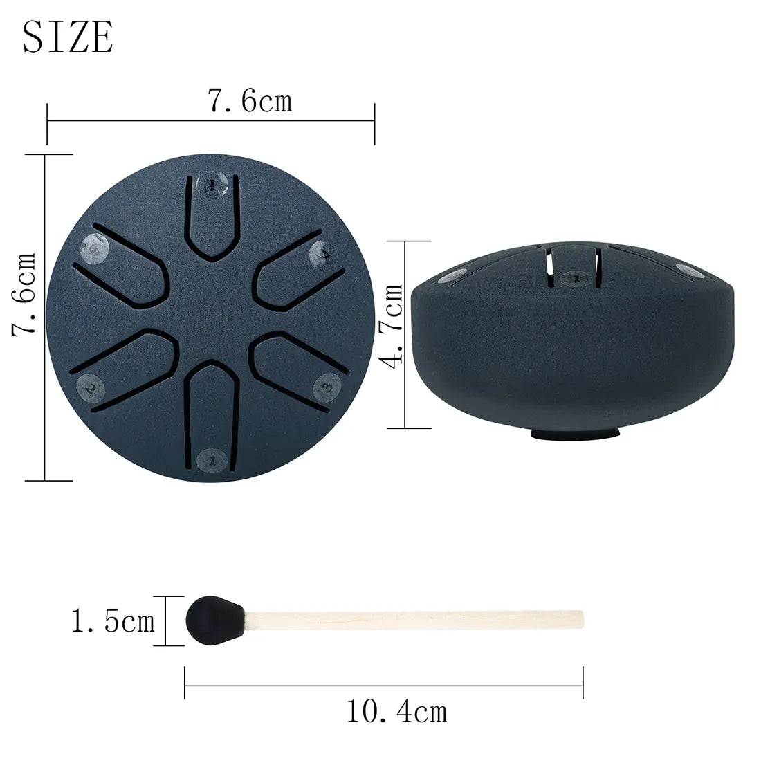 DrumDreamscape 3-Inch Tongue Drums Harmony Haven