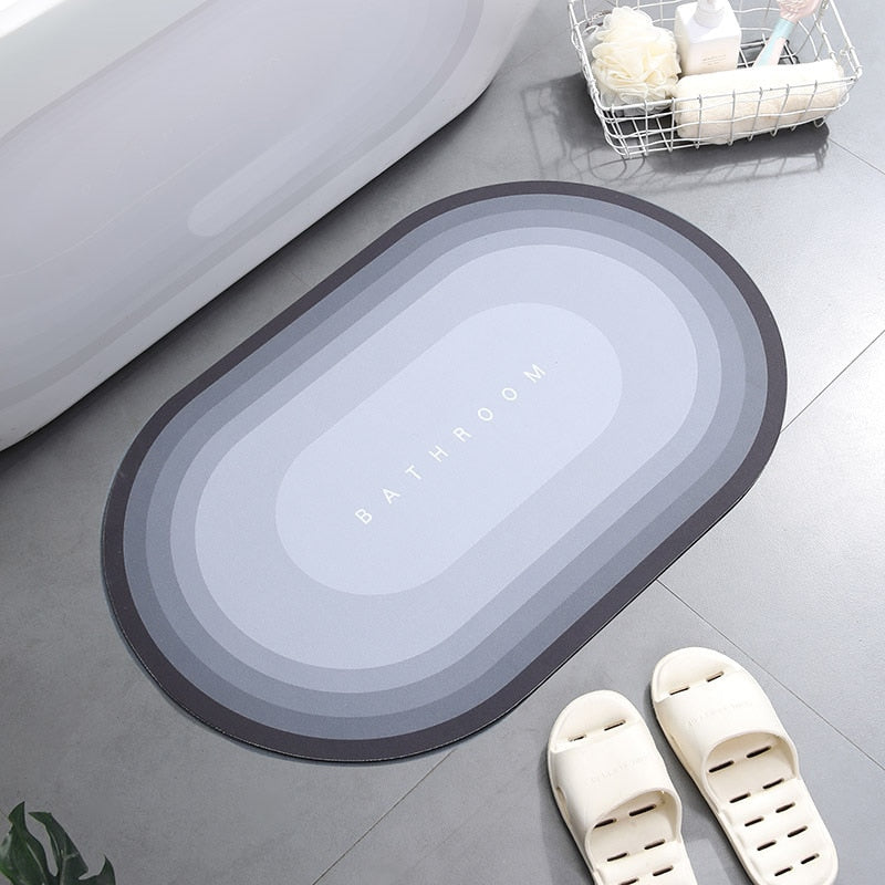 Super Absorbent Shower Bath Mat Bathroom Anti-Slip