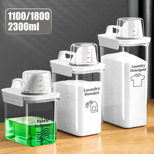 Laundry Detergent Dispenser | Softener | Powder | Bleach -Storage