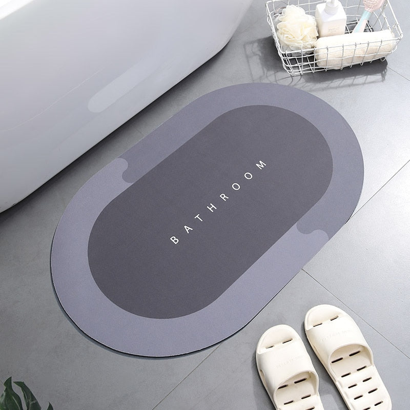 Super Absorbent Shower Bath Mat Bathroom Anti-Slip