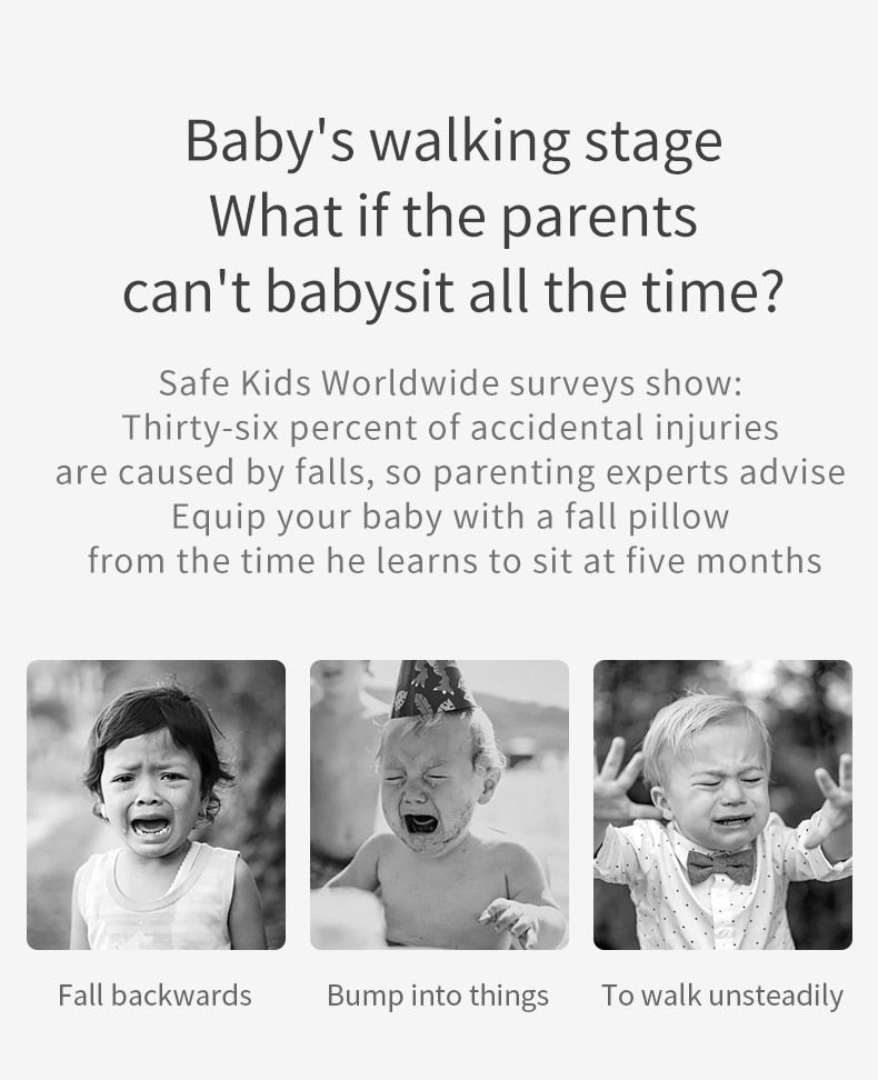 Baby Head Protection Headrest Cushions - Toddler Anti-fall Pillow