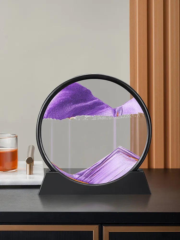 3D Moving Sand Art Picture Round