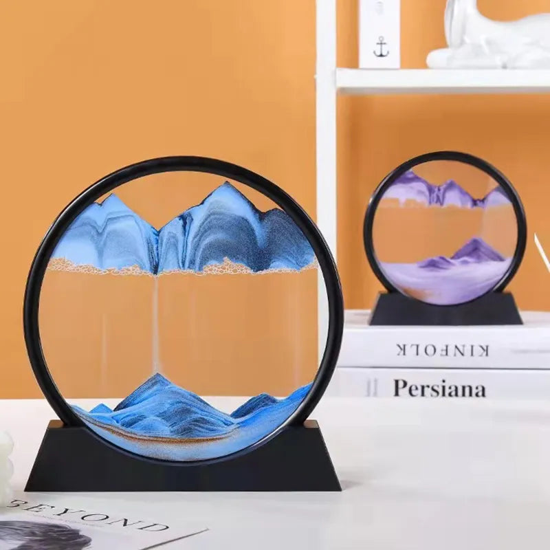 3D Moving Sand Art Picture Round