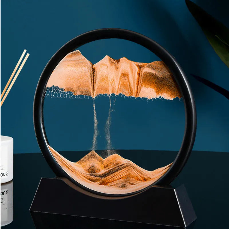 3D Moving Sand Art Picture Round