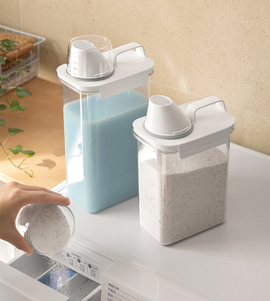 Laundry Detergent Dispenser | Softener | Powder | Bleach -Storage