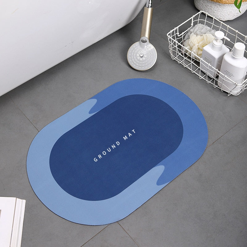 Super Absorbent Shower Bath Mat Bathroom Anti-Slip