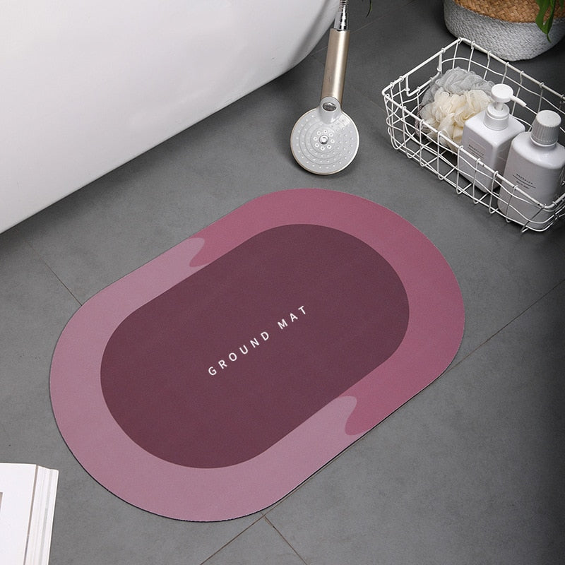 Super Absorbent Shower Bath Mat Bathroom Anti-Slip