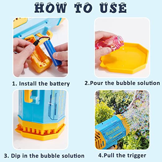 Blast Off with Bubble Fun: Rocket 69 Bubble Gun