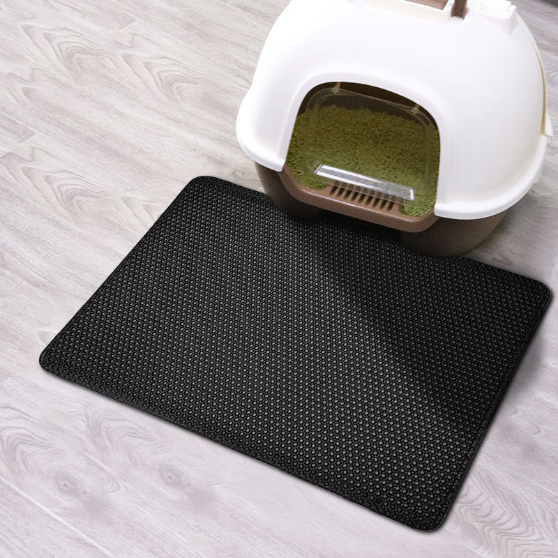 Double Layer Non-Slip Cat Litter Box Mat! 🐾