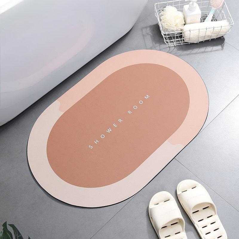 Super Absorbent Shower Bath Mat Bathroom Anti-Slip