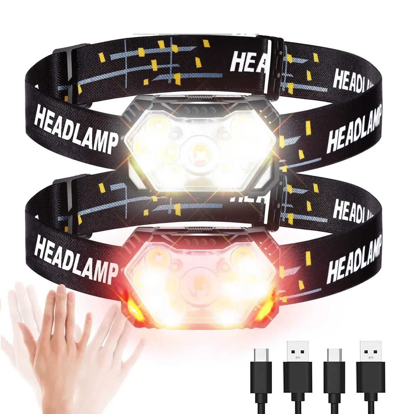 9 Led Strong Light Headlamp | Motion Sensor Headlight
