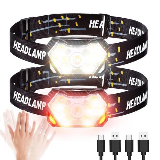 9 Led Strong Light Headlamp | Motion Sensor Headlight