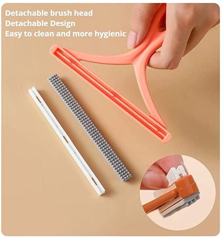 Erase Pet Hair and Lint Hassles with Silicone Double-Sided Clean Tool! 🧽🐾