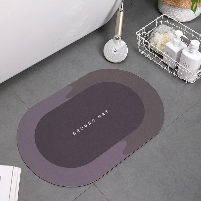 Super Absorbent Shower Bath Mat Bathroom Anti-Slip
