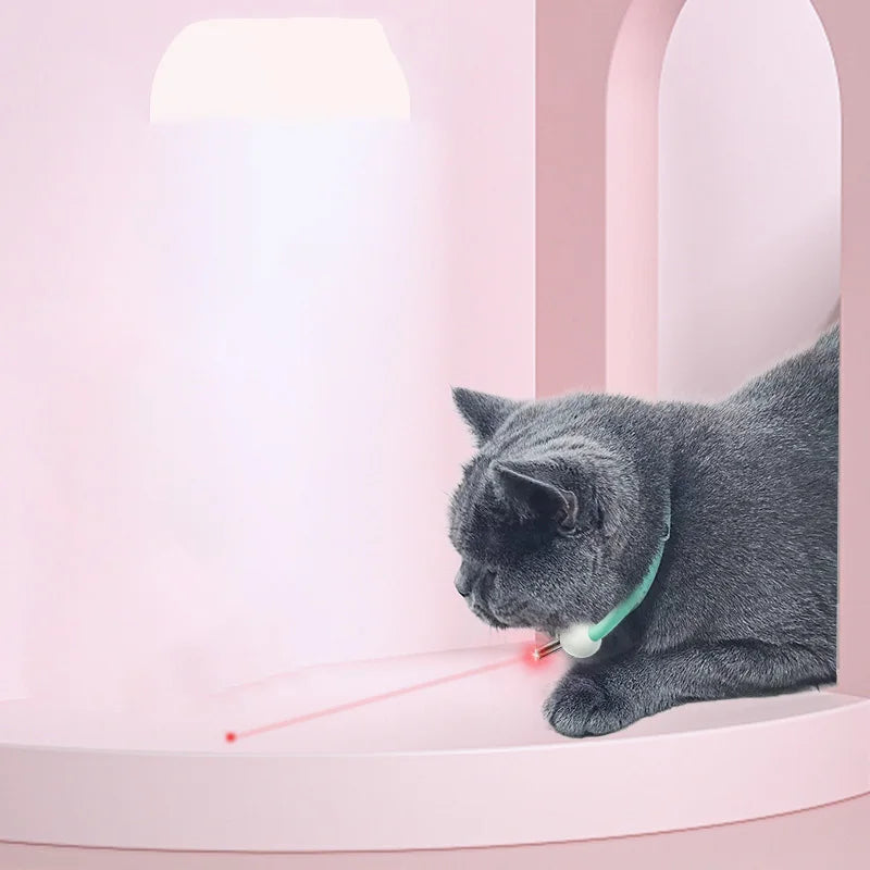 Laser Teasing Cat Collar Electric USB Charging