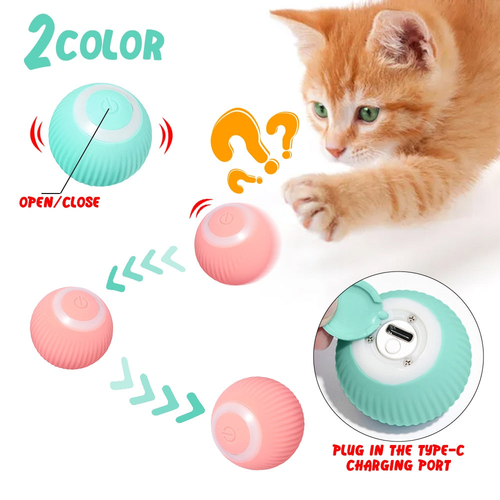 Smart Self- Rolling Cat Toys - Kitten's Playtime