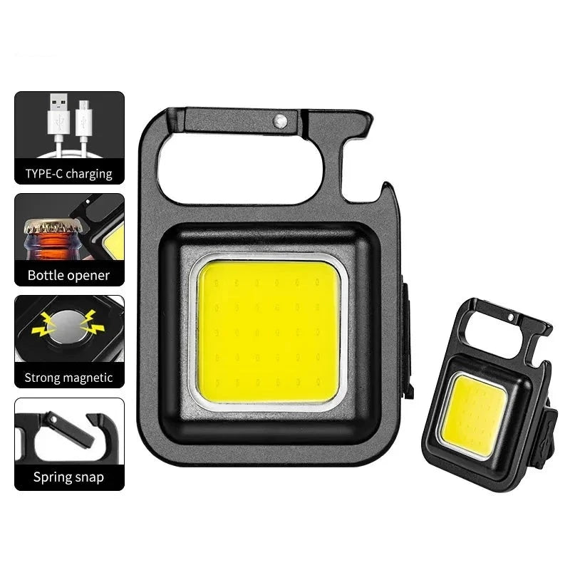COB Flashlight Mini Portable Keychain Lamp | Portable Camping Light