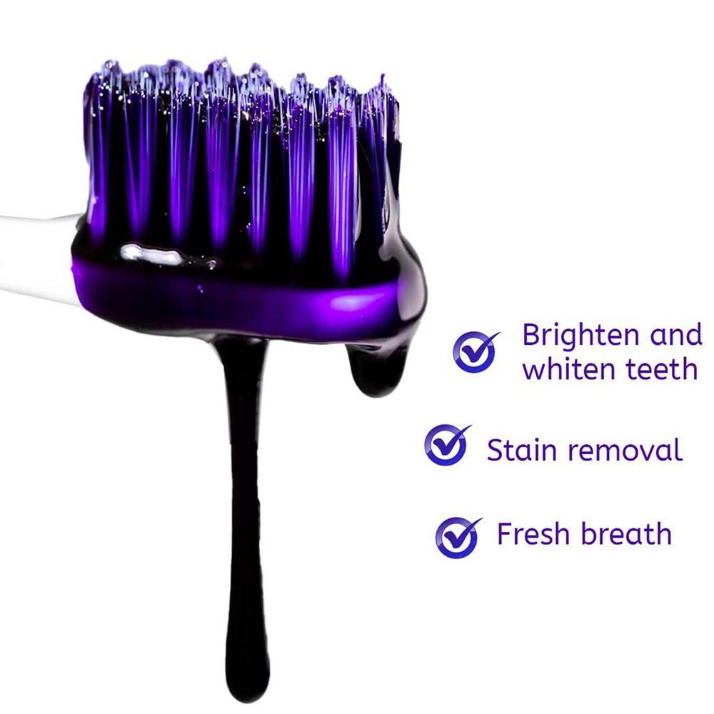 Purple Toothpaste - Say Goodbye to Yellow Stains! Hello White Teeth